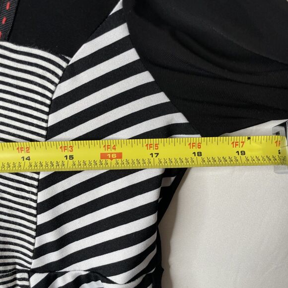 Michael Tyler Top Womens S Lagenlook Artsy Mixed Print Art To Wear Cropped - Picture 4 of 8